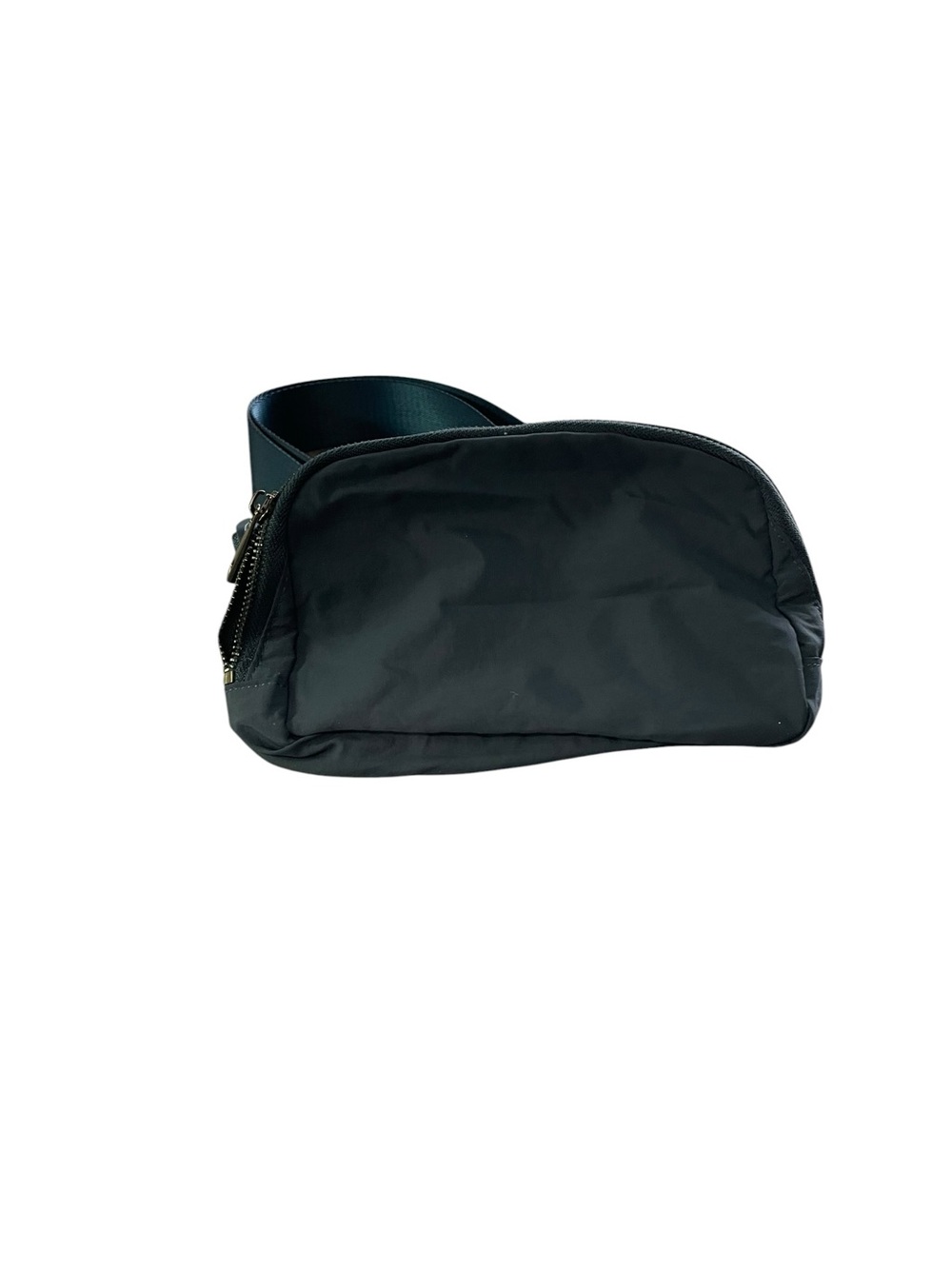 Black Nylon Belt Bag with Wide Strap unisex